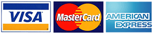 visa mastercard amex - cards we accept